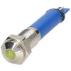 R-TECH 656902 Panel Indicator 6mm Domed 12V Yel Nickel Brass