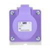 Gniazdo stałe 16A 3P 20-25V fioletowe IP44 163v