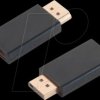 BS77403 adapter display port-plug<HDMI-bush gold plated