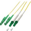 Duplex-jumper, E2000 to LC, 1 m, OS2, singlemode 9/125 µm, O0389.1