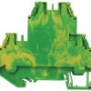 Listwa zaciskowa uziemienia Wieland poziomy: Podwójny 26 → 10AWGŚruba WT 4 E PE raster: 6mm 800 V
