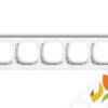 DECO Ramka 5 pięciokrotna uniwersalna z tworzywa DECO Soft biały mat 25DRSO-5 KARLIK