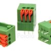 Pololu Screwless Terminal Block: 3-Pin, 0.1″ Pitch, Top Entry (3-Pack)