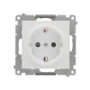 SIMON 55 Gniazdo pojedyncze z uziemieniem SCHUKO z przesłonami szybkozłącza jasnoszary mat TGSZ1CZ.01/114 KONTAKT SIMON
