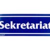 Samoprzylepna tabliczka ostrzegawcza /SEKRETARIAT/ 3/T/F
