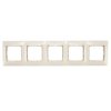 Ramka pięciokrotna kremowa DR5/41 Kontakt Simon54