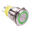 Green LED On-(On) Momentary 19mm Vandal Resistant Push Button Switch SPDT
