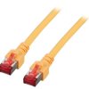 Patch cable, RJ45 plug, straight to RJ45 plug, straight, Cat 6, S/FTP, LSZH, 0.5 m, yellow, K5511.0,5