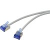 Renkforce RF-7116930 RJ45 Network Cable CAT 6A 2m Grey Patch Cord 1 pc.
