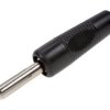 Wtyk bananowy; 4mm; BS425-B; czarny; 44mm; przykręcany; RoHS