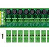 Screw Mount AC 24 - 250V 8 Channel Pluggable Side Wiring Terminal Block Power Distribution Fuse Module, HCDC HD065RP