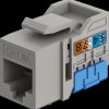 77951 Keystone module, Cat.6a UTP, RJ45 socket / LSA, short