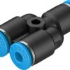 Złączka pneumatyczna Wciskane 4 mm Wciskane 4 mm Festo Adapter rozgałęźny do rur