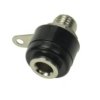 Gniazdo bananowe; 4mm; 24.246.2; czarny; lutowany; 15mm; 19A; 60V; mosiądz niklowany; ABS; Amass; RoHS