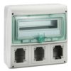 Rozdzielnica hermetyczna natynkowa do gniazd 90x100 mm 1x12 drzwi transparentne IP65 gKDR-1-12+1-NT-T/3 13155 SCHNEIDER ELECTRIC