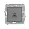 MINI Wyłącznik 2-biegunowy w stylu amerykańskim szary mat 27MWPUS-9 KARLIK