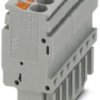 Plug, push-in connection, 0.14-4.0 mm², 7 pole, 24 A, 6 kV, gray, 3209921