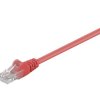 Kabel Patchcord Cat 5e U/UTP RJ45/RJ45 1m czerwony