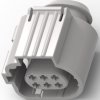 Socket, 6 pole, 2 rows, gray, 2005372-3