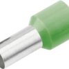 Cimco 187238 Końcówka rurkowa Isol. Aderendh. 50mm² x 20mm, oliv, z częściową izolacją , 50 mm² x 20 mm, 50 szt.