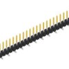 Pin header, 30 pole, pitch 2.54 mm, angled, black, SL10SMD06230S