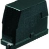 Grommet housing, size 10B, die-cast aluminum, PG21, angled, screw locking, IP69/IPX9K/IP68/IP65, 09400100512