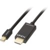 LINDY 36926 Mini DisplayPort to HDMI 4K30Hz Adapter Cable 1m Black