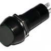 MS1214-C Przełącznik typu push on (czarny) bistabilny, otwór M12