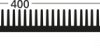 Extruded heatsink, (L x W x H) 200 x 400 x 40 mm, 0.58 to 0.31 K/W, black anodized, 10105863