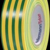 Insulation tape, 25 x 0.15 mm, self-extinguishing, PVC, green/yellow, 25 m, 710-00139