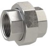Double threaded nipple, L 33.3 mm, 20 bar, stainless steel, for pipe systems, 117902