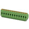 Socket header, 3 pole, pitch 5 mm, straight, green, 1848545
