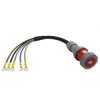 Przedłużacz / adapter elCORD IP67 1m H07RN-F 5G35 z gniazdem 125A-5P i końcówkami oczkowymi M12, 25565010