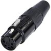 Rean AV RC5F-BAG Złącze męskie XLR złącze żeńskie proste Ilość styków: 5 1 szt.