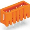 Pin header, 3 pole, pitch 3.81 mm, straight, orange, 734-233