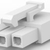 Socket header, 3 pole, pitch 4.2 mm, straight, white, 1586106-3