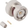 BNC plug 50 Ω, RG-178, RG-196, Belden 83265, crimp connection, straight, 112516