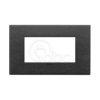 Ramka ozdobna 4M metal szczotkowany czarny, 22654.13
