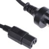 Przewód zasilania złącze A: IEC C15, złącze B: Wtyk australijski typu I 2m 10 A 250 V Czarny