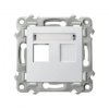 SZAFIR Obudowa gniazda pojedynczego typu Keystone prosta biały GPK-1Z/p/00