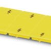 Warning sign, symbol: lightning, (L x W) 42 x 16 mm, PA, 3047387