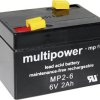 Akumulator ołowiowy multipower MP2-6 A9620, AGM, 6 V, 2 Ah