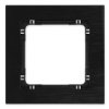Deco Ramka Uniwersalna Pojedyncza - Aluminium Szczotkowane (Ramka: Czarna...