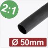 Quadrios 24CA276 Heatshrink Black 50 mm 25 mm 2:1 shrink Sold by metre