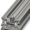 Through terminal block, screw connection, 0.14-6.0 mm², 1 pole, 32 A, 8 kV, gray, 3046184