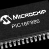 PIC microcontroller, 8 bit, 20 MHz, SOIC-28, PIC16F886-I/SO