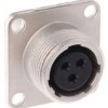 Złącze wielostykowe przemysłowe 3-pinowe, panelowe Gniazdo Hirose