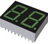Wyświetlacz diodowy LED 7-segmentowy 2-znakowy ze wspólną anodą 100 mcd RH DP, Zielony 14.3mm ROHM 572 nm