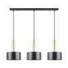 Lampa Wisząca Leo Kolor Czarny Mat/Złoty Metal, 3Xe27 Ip20 A8133-3A Zuma Line