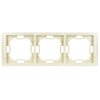 Ramka potrójna beżowa BMRC3/12 Kontakt-Simon Basic Neos